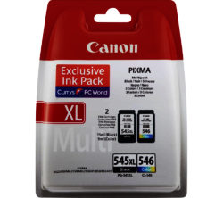CANON PG-545XL/CL-546 Tri-colour & Black Ink Cartridges - Multipack